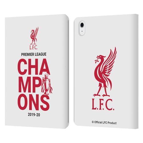 Liverpool FC Protection iPad Air 11 Étui Portefeuille Cuir Blanc Tablette Apple
