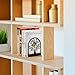 Umikk Book Ends, Metal Bookend, Tree of Life Bookend for Shelves, Home Decorative Bookends for Heavy Books, Black Non-Skid Book Stopper, 7 x 5.5 x 3.5 inch (1 Pair)