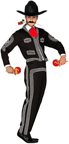 W WIDMANN MILANO Party Fashion - Men's Mariachi Costume, Mexican, Dia de los Muertos, Musician, Carnival, Halloween, Theme Parties