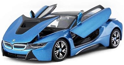 Play Game Kids 1:32 B.m.w i8 Diecast Sport Metal Pullback Toy car with Openable Doors & Light Music Boys Gifts Toys for Kids (Multicolor)