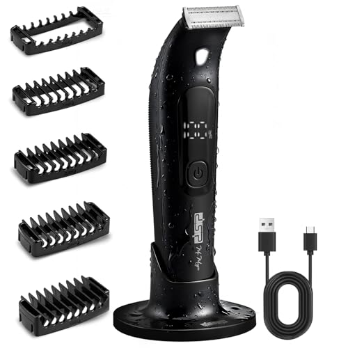 Tondeuse manscaping homme imperméable avec écran LED USB-C