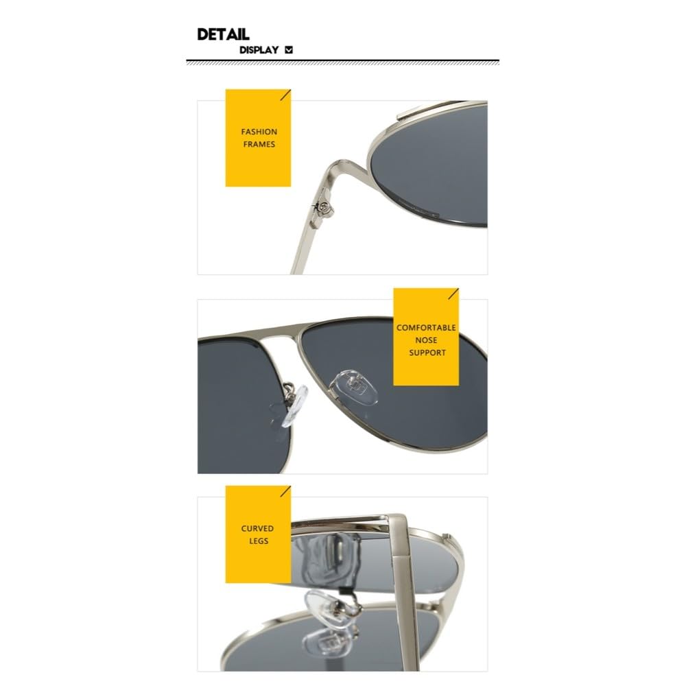 Modne ponadgabarytowe owalne okulary przeciwsłoneczne damskie vintage pilot metalowa oprawka okulary przeciwsłoneczne dla kobiet osłona okularów przeciwsłonecznych