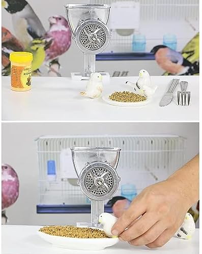 Manual Feed Pellet Machine for Pet Food - 1.5/4/5/6mm Molds, Durable Maker for Dog, Cat, Bird & Fish Bait, Ideal for Homemade Pet Feed & Granules