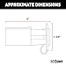 CURT 57245 7-Way RV Blade Vehicle-Side to 4-Way Flat Trailer Wiring Adapter with Tester
