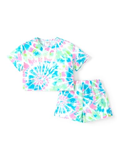 PATPAT Mädchen Bekleidungssets Batik Sommer, Geschenk...