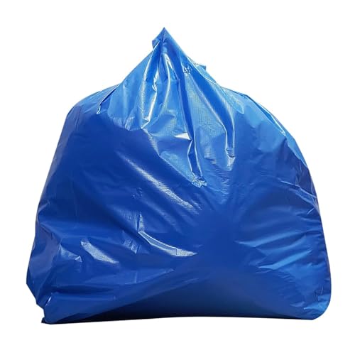 Image of BILLA 5 Jumbo Garbage Bags 30x40 Inch | Heavy-Duty 120 Micron | Large Blue Plastic Carry Bags for Packing & Storage | Big Polythene Dustbin Covers for Home Shifting | Jumbo Trash Bags |5 Pieces