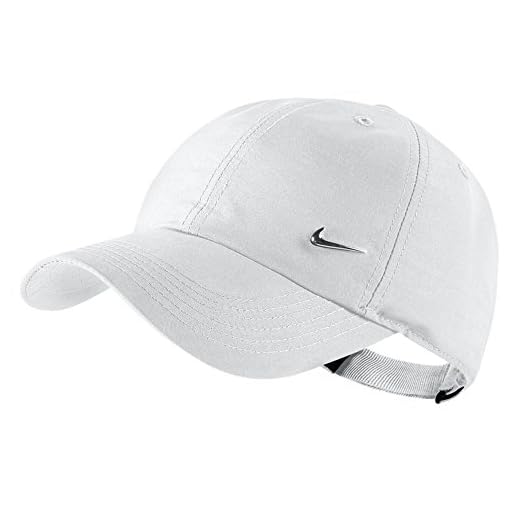 Nike Ya Heritage 86 Swoosh AD - Gorra de Tenis Unisex para Joven, Color Blanco (White/Metallic Silver)