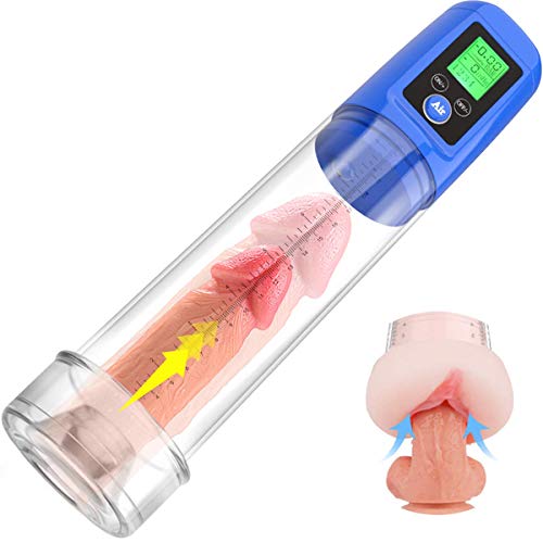 Growth Vacuum Massage Pump Men's Prolong Water Pump Male Enhancement Growth Pump 2 in 1 Pump Vacuum Pump for Men 12 inches Mens Training Tool Underwear