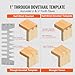 VEVOR Dovetail Jig, 12 in Width, Dove Tailing Router Jigs with 4 Router Bits & 3 Templates, Precise Alignment Dove Tail Jig, Mortise and Tenon Woodworking Tools for Furniture & Wood Cabinet Making