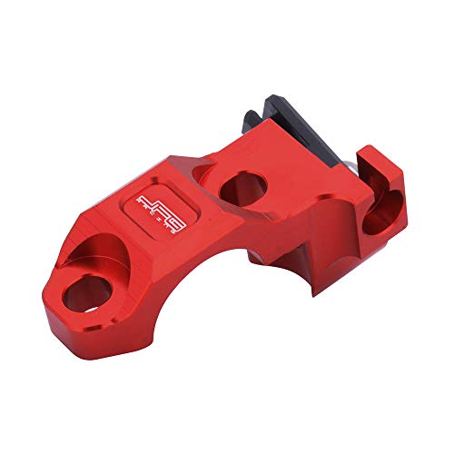 Barre de serrage rotative CNC rouge pour vos sorties moto enduro - 4