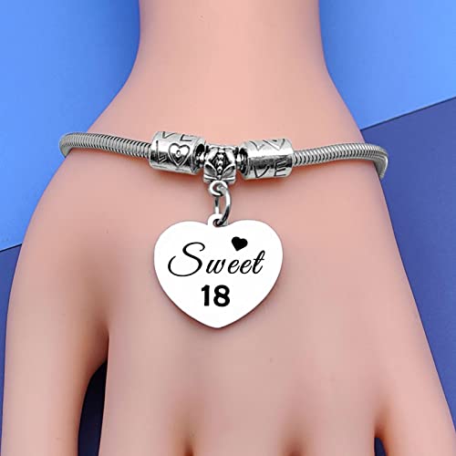 DlaeKua Birthday Gifts for Girls 13th 16th 18th Bracelet Jewelry for Girl Happy 13th 16th 18th Birthday Gifts for Daughter Granddaughter Gifts for 13 15 18 Year Old Girl 5