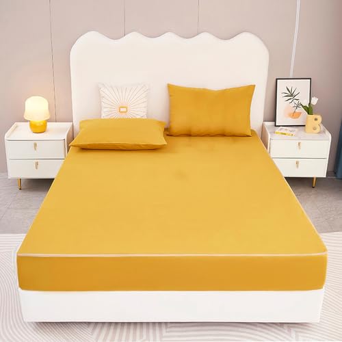 Protector de colchón impermeable, antialérgico, funda para chinches, protección duradera para colchones, hipoalergénica, impermeable, para máxima comodidad