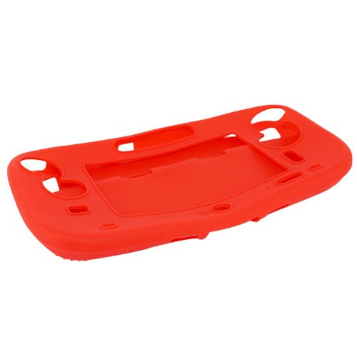 Skque Silicone Gel Protection Case Cover for Nintendo Wii U Gamepad, Red