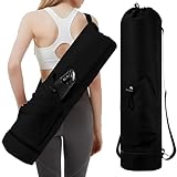 Long Strap Yoga Mat Carrier Bag, Polyester, Compact Design for Yoga, 29.5 X 7.5 X 7.5 Inches