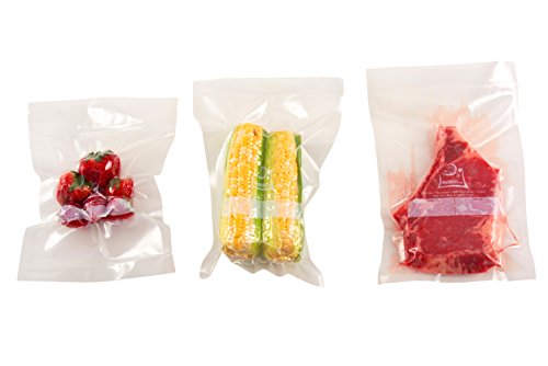 100 Vacuum Sealer Bags: Quart Size (8" x 12") by OutOfAir Works with FoodSaver & Other Machines - 33% Thicker BPA Free, Commercial Grade, 8 x 12 inches - Thumbnail 5