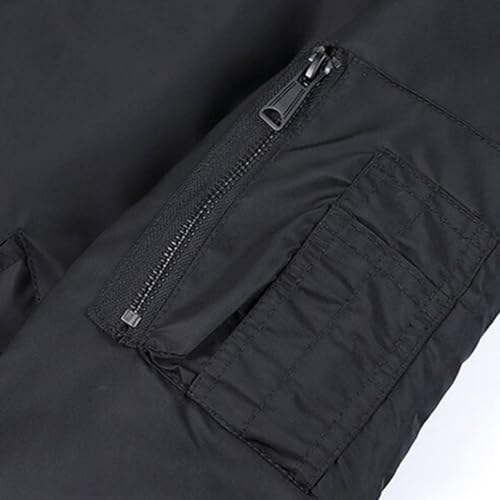 CUTEDAY スタジャン フライトジャケット アウトドアジャケット MA-1ジャケット メンズ エムエーワンジャケット BIGシルエット ゆったり アウター メンズ カジュアル 春秋 大きいサイズ ユニセックス の商品画像 4