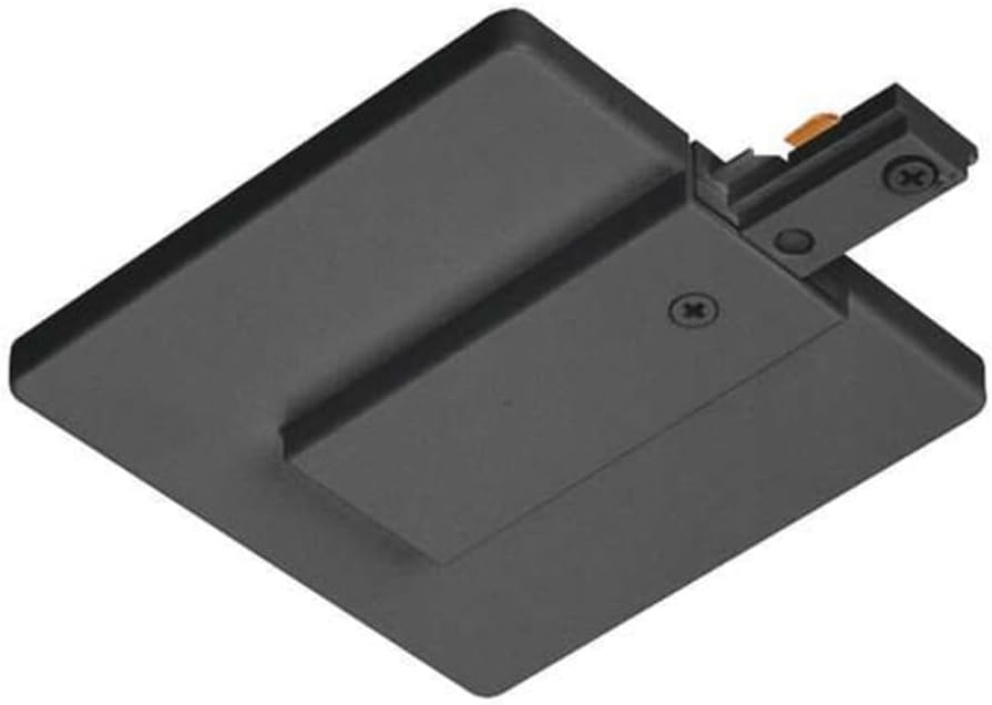 Juno Lighting Group R21BL End Feed Connector and Outlet Box Cover, 120 volts, Black