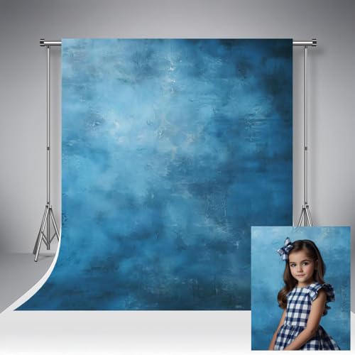 Toile de fond studio photo mariage bleu foncé 1,5x2,2m accessoires photo