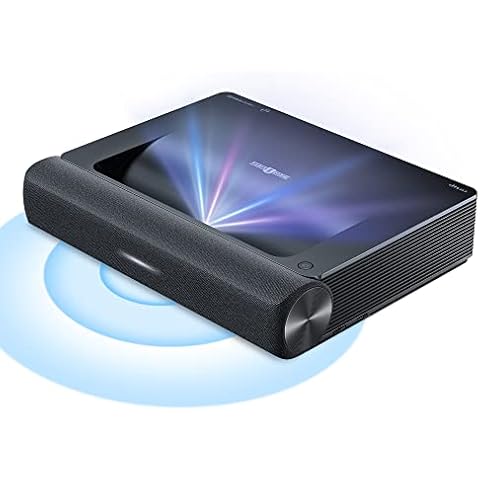 Paris Rhône 4K TV UHD Ultrakurzdistanz Beamer Laser Projektor , 2000 ANSI-Lumen, Bis zu 150 Zoll, MEMC, HDR10, Dolby, DTS Sound, Smart Heimkino Beamer für Filme, Video, Gaming, PPT Cover