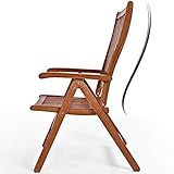 Sitzgruppe 6+1 FSC-zertifiziertes Eukalyptusholz klappbar 7-TLG Tisch Sitzgarnitur - 5