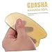 KOMBIUDA Natural Horn Guasha Tool Facial Body Massage Tool Portable Guasha Scraping Massage Board for Women