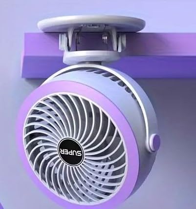 Seadra Portable Fan Hand Held Fan Clip On Fan Mute Personal Portable Fan 5 Speed Adjustable USB Recharging For Home Camping Personal Fans (B0D25GP6SB) Amazon Price History, Amazon Price Tracker