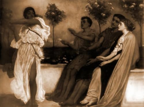 Toile les danseurs de Lord Frederick Leighton pour inspirer la poésie chez soi