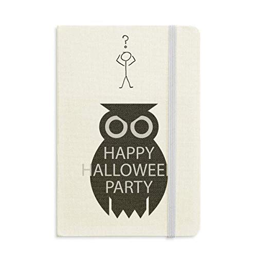 Carnet A5 Halloween chouette noir pour notes de fête