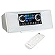 MEDION P85333 Internetradio mit DAB+ (WLAN, UKW, Spotify Connect, Amazon Music, USB, Kopfhörer-Anschluss, AUX, Stereo Line-Out Cinch, Sleep Timer) weiß