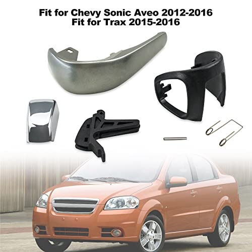Automatic Transmission Shifter Knob Kit Fit For Chevy Sonic Aveo 2012-2016 Trax 2015 2016 Replace 42423234 95393161 42539736 Gear Knob Lever Cover Kit W/ Pin And Spring #TOP3
