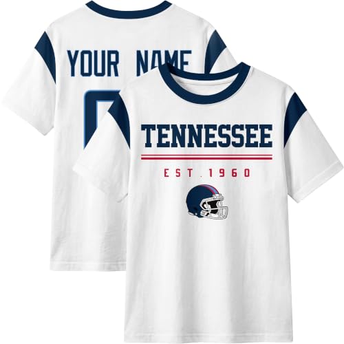 Image of T-Shirt Custom Crewneck Short Sleeve for Men Gifts | Custom T-Shirt Personalized Name and Number