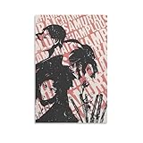 Anime Samurai Champloo Japan Hot Blood Poster Canvas Wall Art Posters For Room Aesthetic And Decor 6 Poster For Bedroom Living Room Bathroom Kitchen Office Decor 12x18inch(30x45cm)Unframe-style