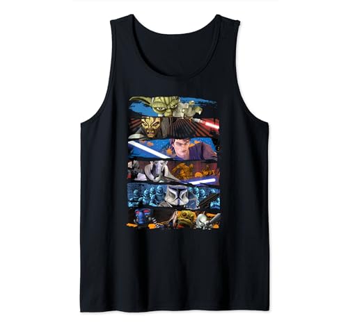 Débardeur Star Wars The Clone Wars avec imprimé panel de peinture pour homme
