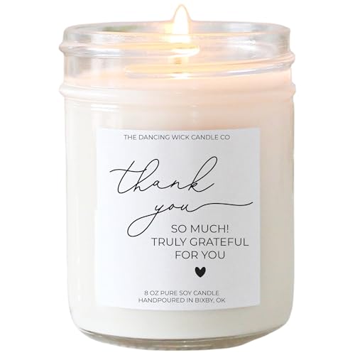 Thank You Candle &ndash; Eucalyptus Tea Soy Wax 8oz Hand‑Poured USA