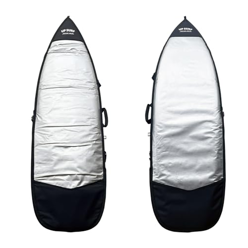UP SURF Surfboard bag, Daylight Bags for Fun and short boards, Size 5’4”,5’8”,6’0',6'4',6'8' Surfboard cover for Storage and Transport Surfboard (5’4)