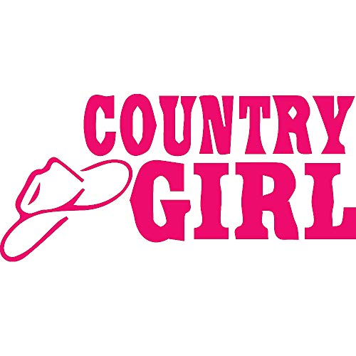 NBFU DECALS Sexy Girl Country Girl 1 (Pink) (Set of 2) Premium Waterproof