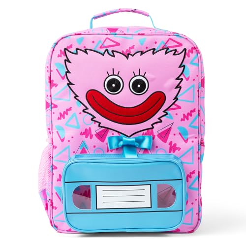 Poppy Playtime - Kissy Missy Backpack (16' School Bag w/Embroidery & Five Compartments)
