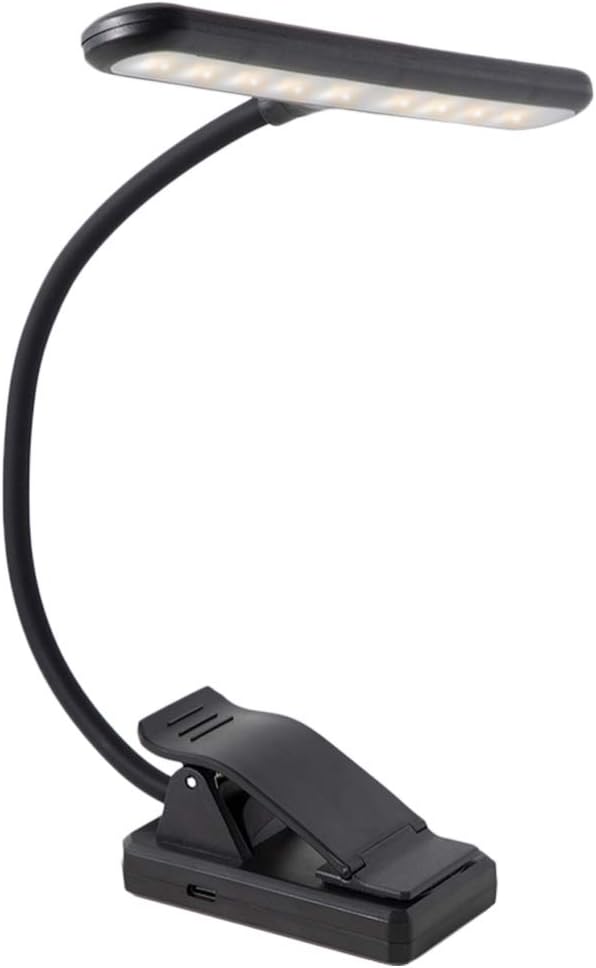 Milisten Professional Musician Super Bright 27 LED Music Stand Light, Clip On Orchestra Piano Lights, Infinite Levels Dimmable, Vertisile, Great for Piano, Orchestra, DJ& Craft. USB Cord Incl.