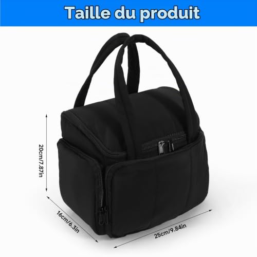Trousse de Toilette Femme Voyage, Sac de Rangement Maquillage Imperméable avec Poignée, Grande Capacité, Trousse Multi-Poches pour Articles Toilette et Accessoires – Image 2