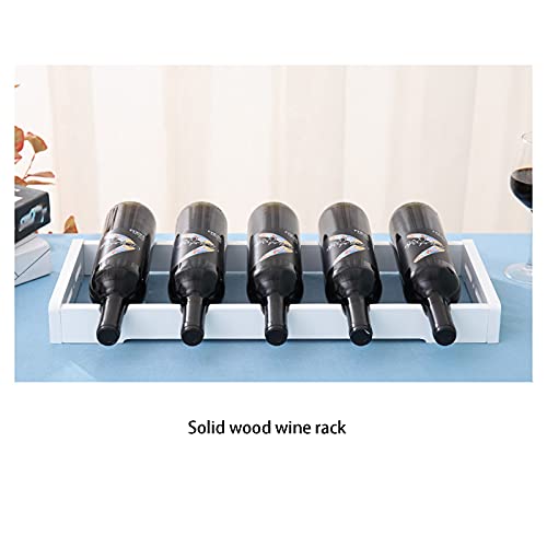 Soporte de vino para 5 botellas madera sólida miniatura 5