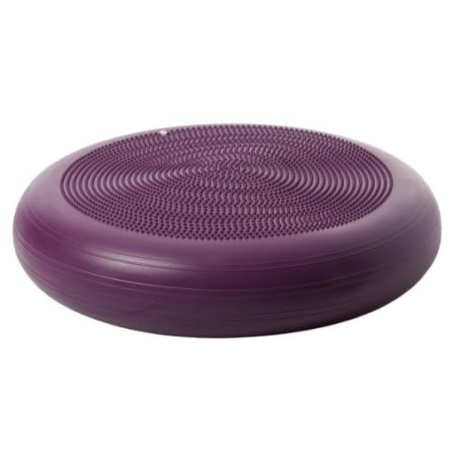 Togu Dynair Extreme Balancekissen, Flieder, 80 cm, Meditationskissen, Sitzkissen, Luftkissen, Balance-Kissen für Core, Kooprdination, Rücken-, Bauch-, und Fitnesstraining, Prävention