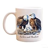 LLWL Bald Eagle Mug - Jackie and Shadow's Three Eaglets, Big Bear Lake, California, Baby Chicks, Eagle Cam Watchers, Eaglets Hatched in the Nest