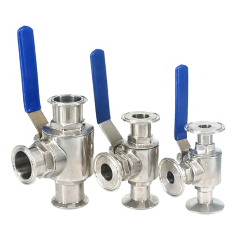 Válvula de 3 vías Tri Clamp anti fugas para evitar contaminación en el trasvase de líquidos