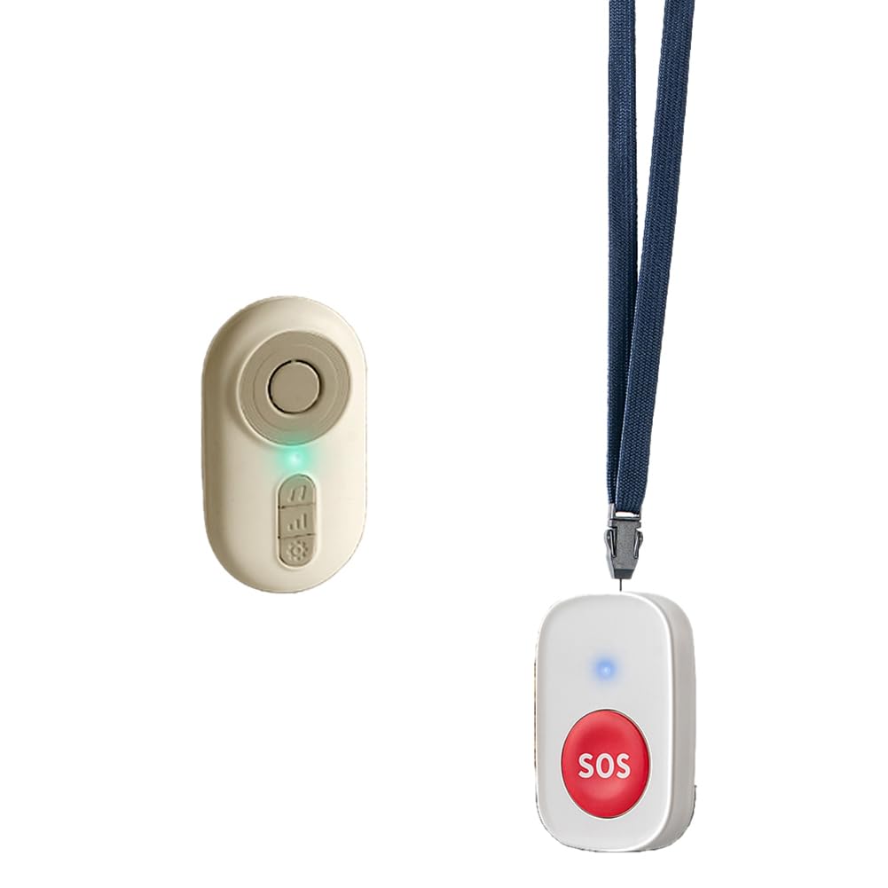 Jnchdghwa As Shown Sos Alert System Portable Alarm For Nursing Home Caregiver Pager Wireless Nurse Call Buttons For Elderly Monitoring