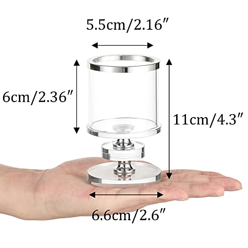 Sziqiqi Portacandele a Colonna in Cristallo, Set