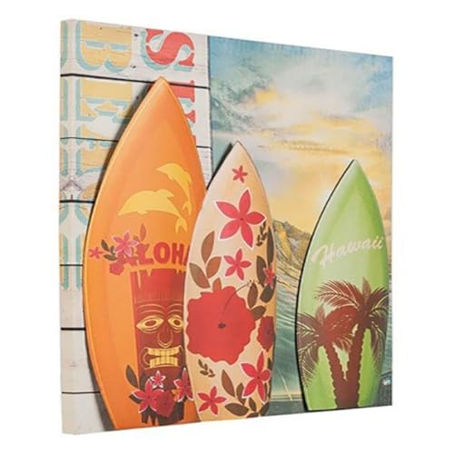 Home Line Cuadro de Metal - Modelo Aloha (50x50x3 cm) - A