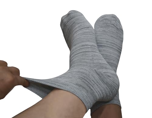 Yomandamor Mens Coolmax Ankle Wide Stretched Diabetic Socks with Seamless Toe,5 Pairs3