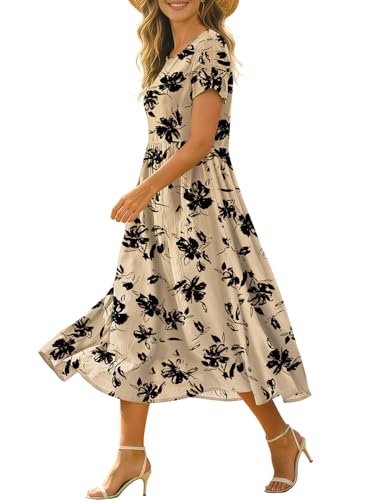 BOHOWE Floral Midi Boho Dress