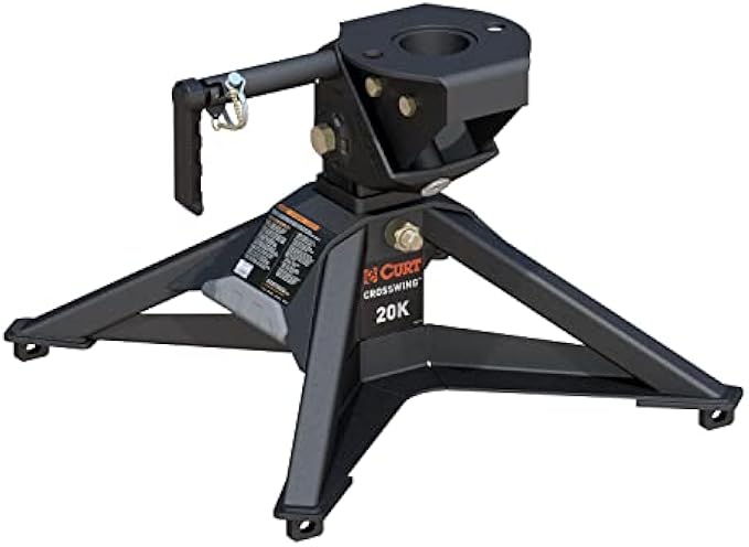 CURT 16600 CrossWing Lightweight 5th Wheel Hitch, 20,000 lbs.