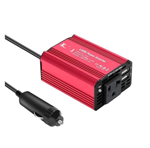 Onduleur de voiture 150W convertisseur 12V 110V double prise USB 3.1A